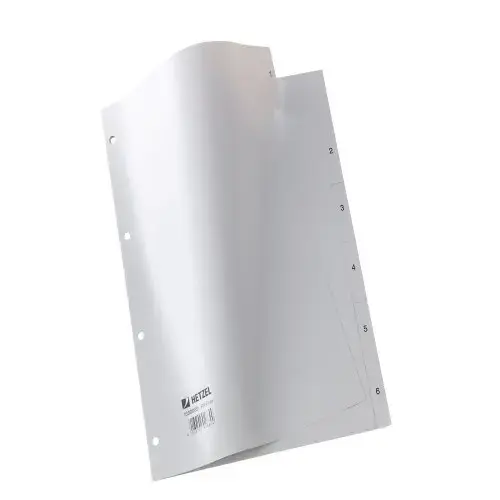 REXEL A4 PP Dividers, grey, numerical Photo 2