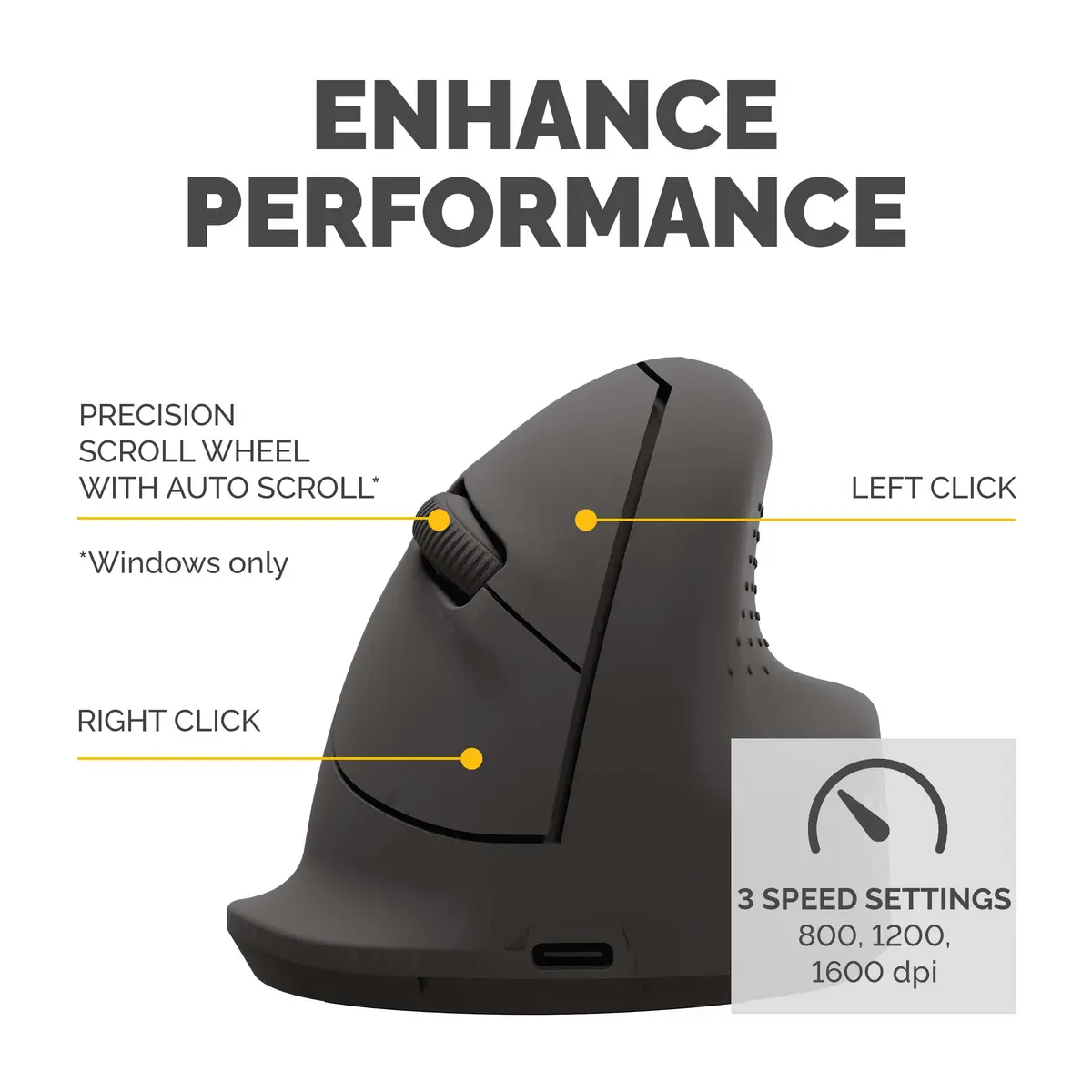 Fellowes Breyta Vertical Wireless Mouse Medium Photo 8