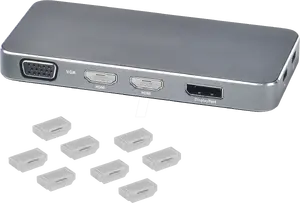 HDMI kabeļa organizators Smartkeeper Grip 2 ar 2 siksnām un 1 turētāju