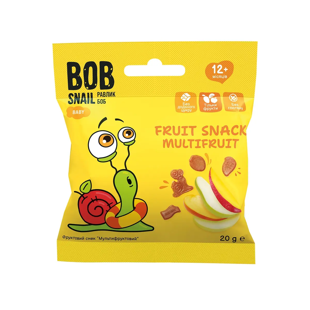 Dažādu žāvētu augļu uzkoda Bob Snail