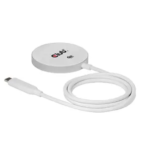 Wireless Charger club 3d CAC-3026 25W Qi2 magnetic pad, Qi 2.2 MagSafe compatible, 1 m cable, white