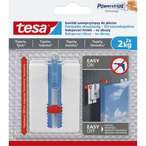 Самоклеящийся крючок Tesa 2x2 кг 77779-00007-00 Photo 1