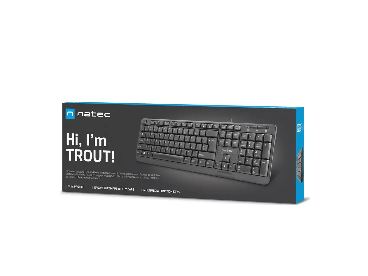 NATEC Trout wired full-size keyboard QWERTY Spanish Photo 7