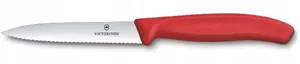Kitchen knife Victorinox Swiss Classic 10 cm vegetable knife, red handle