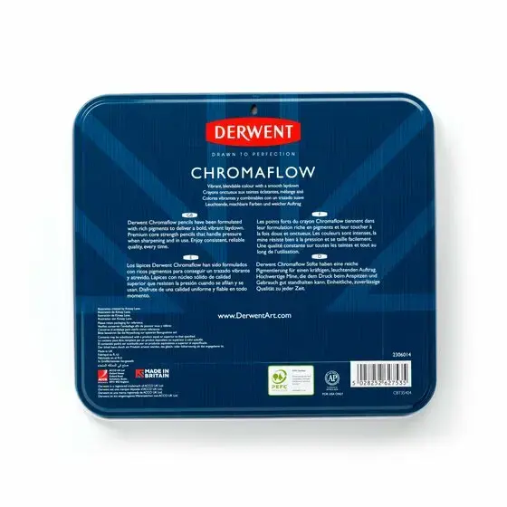 Derwent Chromaflow krāsainie zīmuļi 72 gab. Photo 4