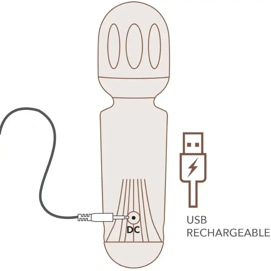 Rokas vibrators rocks off Mini Rechargeable Wand Photo 5