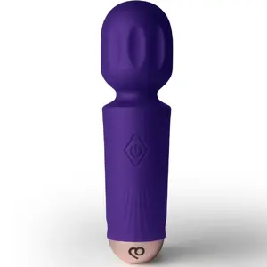 Вибромассажер wand rocks off Mini Rechargeable Wand 16 функций Violet Dream — компактный перезаряжаемый массажер для точечной стимуляции