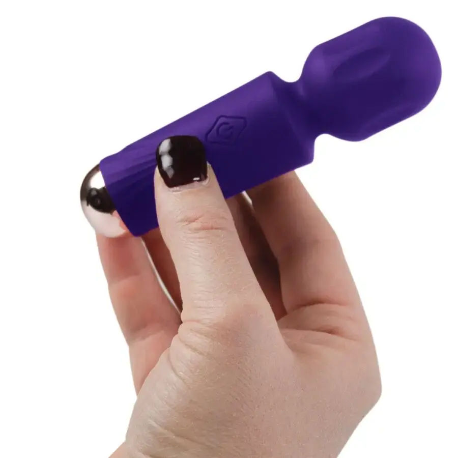 Nūjas massieris rocks off Mini Rechargeable Wand Violet Dream Photo 3