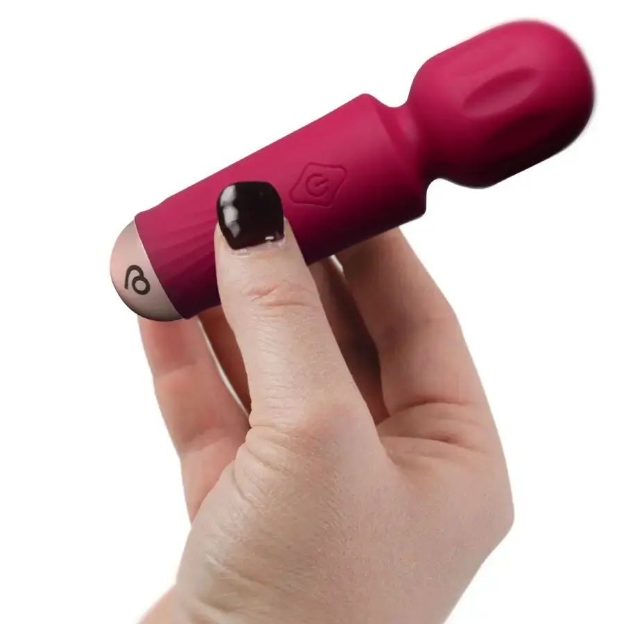 Mini rechargeable wand rocks off Azalea Red — 16 functions Photo 3