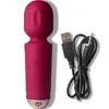 Mini rechargeable wand rocks off Azalea Red — 16 functions Photo 4