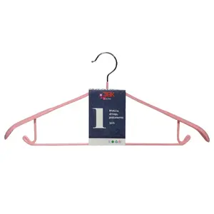 Clothes hanger metal BESK 40x20 cm pink
