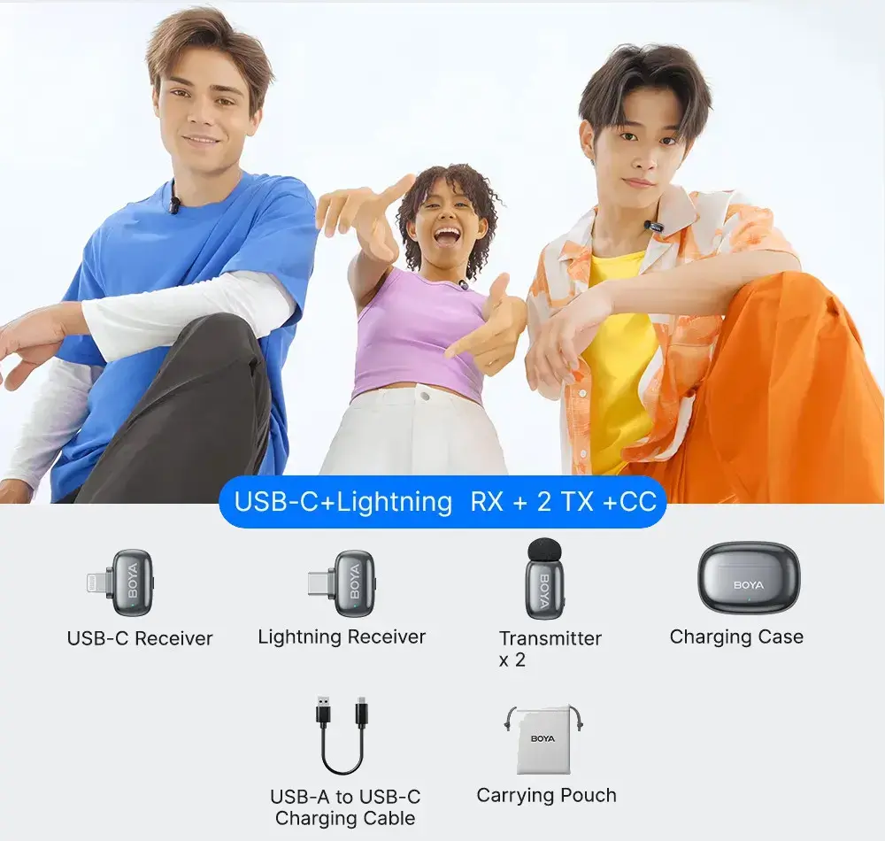 Boya беспроводной микрофон mini 2-01 Lightning/USB-C Photo 3
