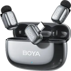 Bezvadu mikrofons Boya mini 2-02 USB-C, kosmiski pelēks