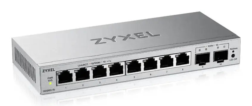 Zyxel GS1200-10v3 управляемый L2 Gigabit коммутатор Photo 2