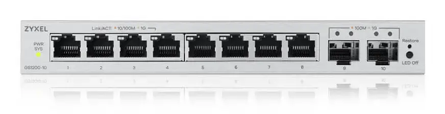 Zyxel GS1200-10v3 управляемый L2 Gigabit коммутатор Photo 3