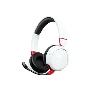 Bezvadu spēļu austiņas HyperX Cloud Mini — Bluetooth, 20–20 000 Hz, darbības rādiuss 20 m, 132 g (balts)