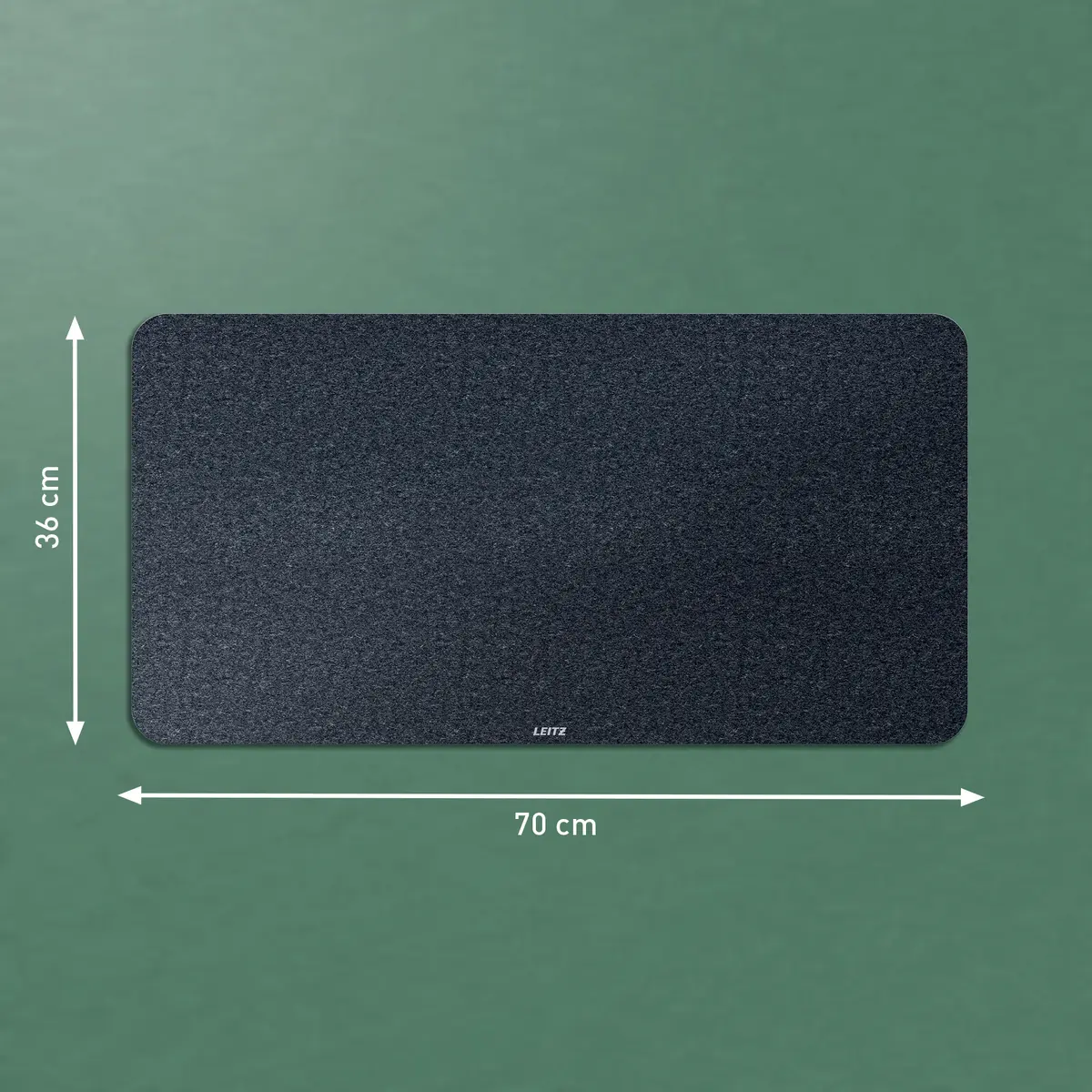 Leitz Large Felt Desk Mat Dark Grey Photo 2