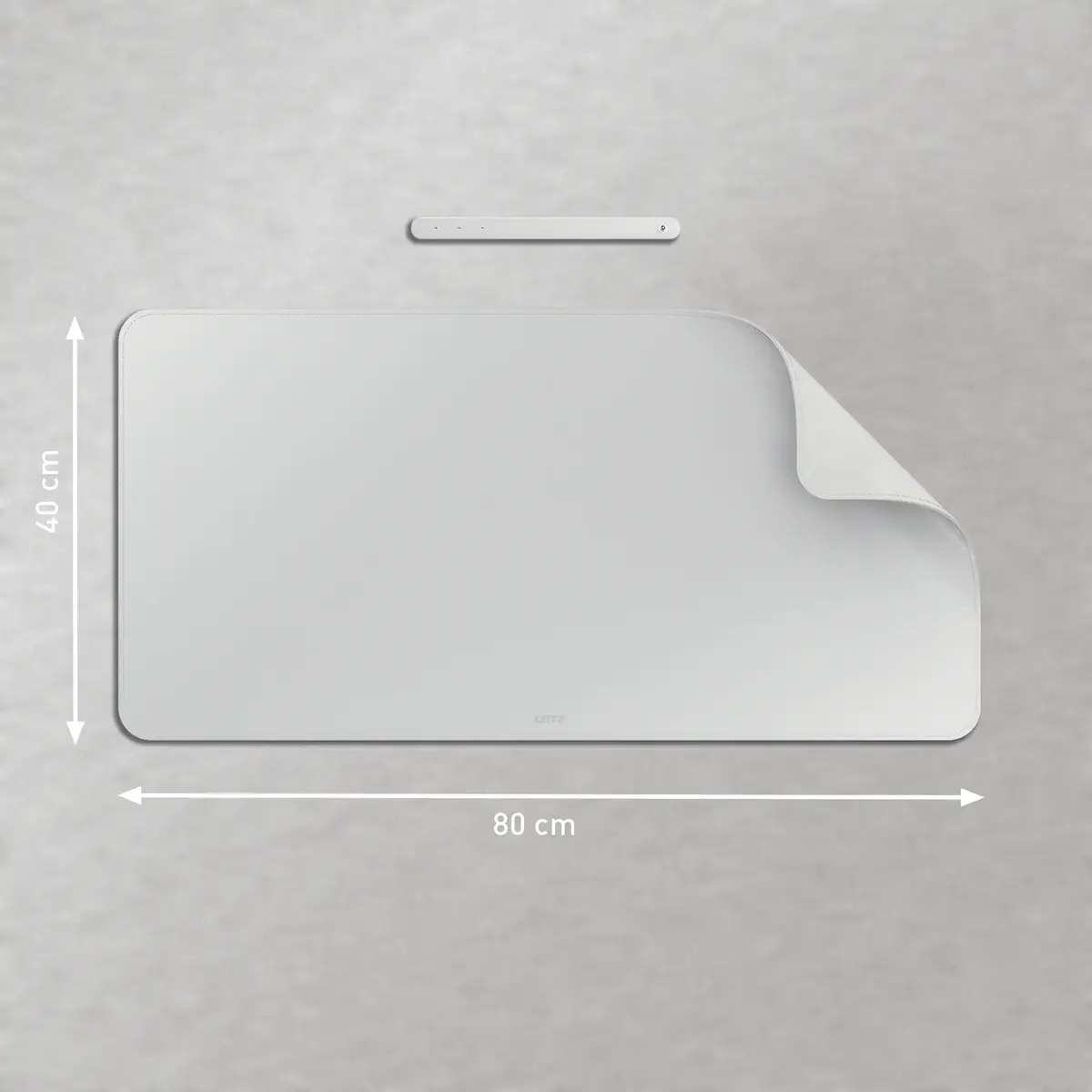 LEITZ Large Desk Mat — grey PVC 400x800x2 mm Photo 2