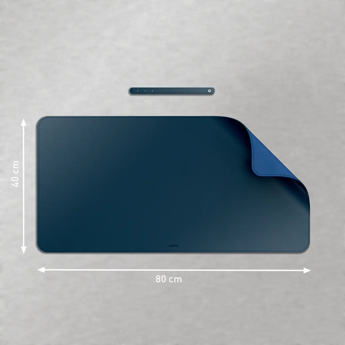 Leitz Large Desk Mat Dark Blue Photo 2