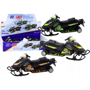 Toy snowmobile with drive 1:32 scale LEANToys model 17863 with lights and sounds