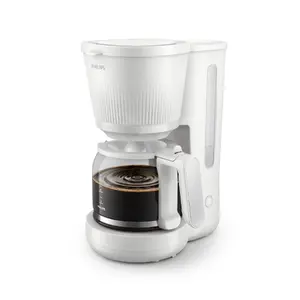 Pilienu kafijas automāts Book on Demand Ltd. HD7411/00 — manuāls, 1,25 l tvertnes, 10 tasi, 1080 W, balts
