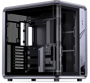 Корпус для ПК Jonsplus BO400CG, Midi-Tower ATX с закалённым стеклом, цвет gunmetal grey