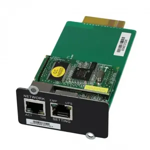 Network management card EVER NMC EVER G2 for PWRL RT PRO 1-3K — 2x RJ-45, SSH/HTTP/HTTPS, SNMP, SSL/TLS, black