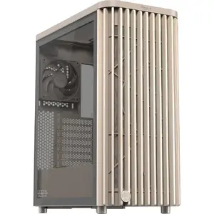 PC Case Asus PROART PA401 WOOD TG PWM BEIGE housing — ATX, 503×225×412 mm, 2×3.5"/2×2.5", GPU up to 315 mm
