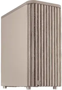 PC case Asus ProArt PA401 Wood Edition Beige — mid-tower, metal front panel