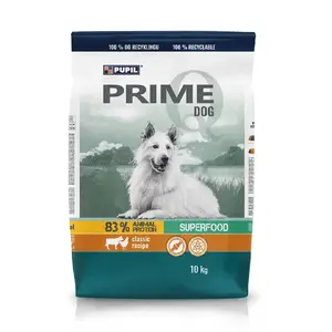 Сухой корм для собак PUPIL Prime — для взрослых, с птицей и говядиной, 10 кг, 25% белка, 14% жира
