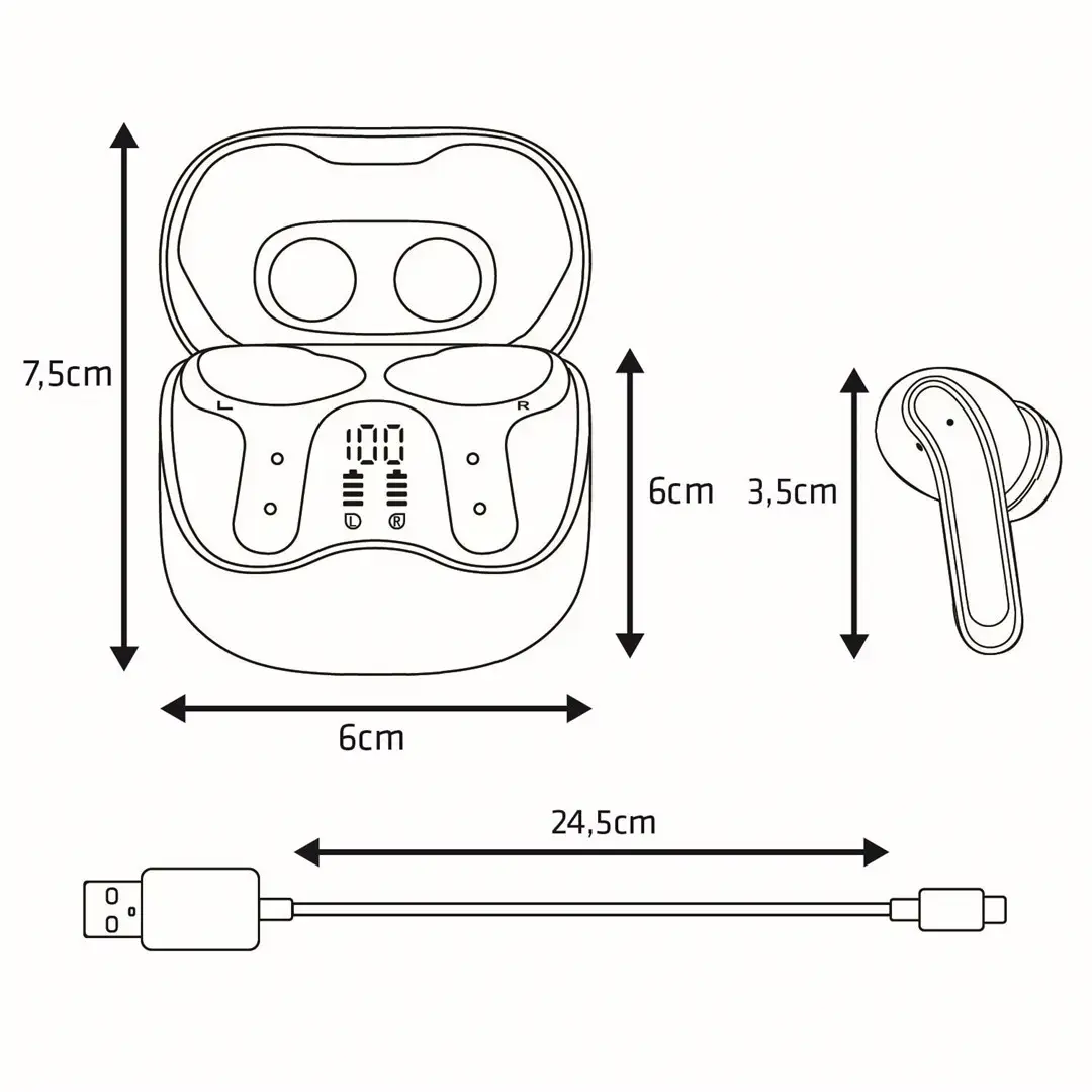 Audiocore AC591 PRO беспроводные внутриканальные наушники Photo 17