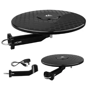 Omnivirzienu aktīvā TV antena MACLEAN MCTV-102, DVB-T/T2 HEVC, 174–230 un 470–698 MHz, USB 5V, 75 Ω, āra/iekštelpām