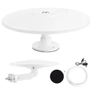Aktīvā visvirzienu DVB-T/T2 HEVC antena MACLEAN MCTV-104 — ārējā camper montāžai, 174–230 & 470–698 MHz, USB 5V