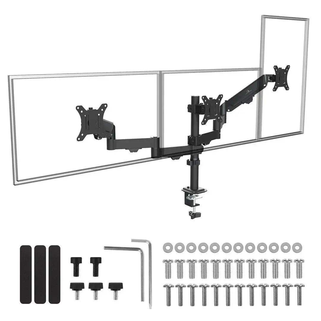 Monitoru stiprinājums MACLEAN MC-137 — priekš 3 monitoriem 17"–27" Photo 14