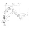 Monitor mount MACLEAN MC-134 dual-arm for 2 monitors Photo 8