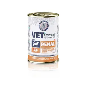 Wet therapeutic dog food Vet Response Renal 400 g — renal diet, chicken, adult dogs, gluten- and soy-free