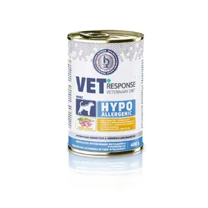 Wet dog food Vet Response Hypoallergenic Turkey 400 g can — veterinary diet for sensitive adult dogs