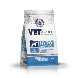Dry dog food Vet Response VET HYPPOALERGENIC 1.6 kg — hypoallergenic veterinary diet, beef, complete feed