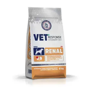 Dry veterinary dog food Vet Response Renal — renal support formula, 8 kg bag, adult dogs, meat flavor