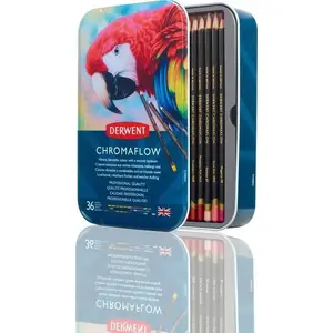 Colored pencils Derwent Chromaflow 36 pcs metal tin – Derwent