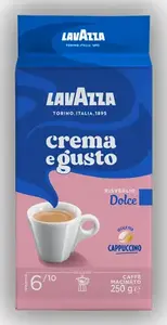 Lavazza Crema e Gusto Молотый кофе 250 г Средняя обжарка Интенсивность 6