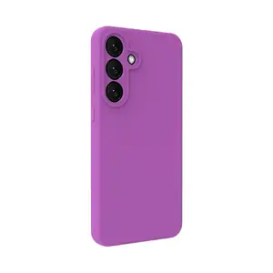 Магнитный силиконовый чехол Evelatus для Samsung Galaxy S25 FE — фиолетовый