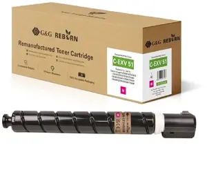 Toner cartridge G&G Reborn-Toner compatible with Canon C-EXV 51 (0483C002) Magenta