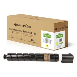 Toner cartridge G&G 22051 compatible with Canon, Yellow, 1 pc