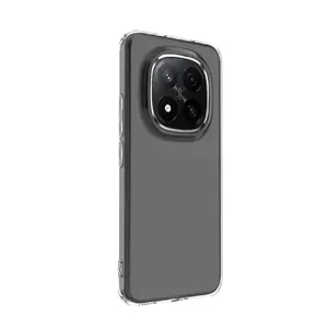 Clear silicone protective case for Xiaomi Redmi Note 15 Pro 5G by Evelatus — 1.5mm TPU transparent