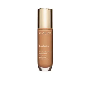 Liquid foundation Clarins Everlasting Long-Wearing 113C Chestnut 30 ml, pump bottle, universal skin