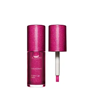 Lip stain Clarins Water Lip Stain 07 sparkling violet water, 7 ml — purple, moisturizing radiant finish