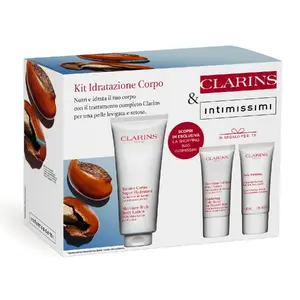 Gift set Clarins Moisture Rich — 4-piece skincare set for universal skin, moisturizing and nourishing