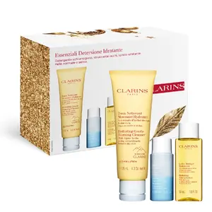 Facial Cleanser Set Clarins Essenziali Detersione Delicata — 3-piece gift box for combination and oily skin