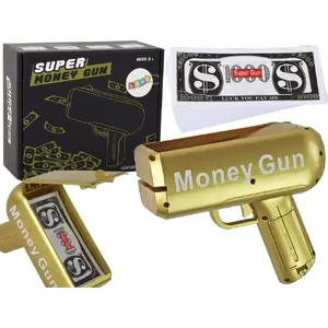 Пистолет для денег LEANToys — LeanToys Money Gun Shooting Gold Launcher для банкнот